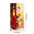 thumbnail image 3 of Rourlinge Christmas Door Cover Holiday Decorative Curtain for Front Door Wall Hanging Party Festival Decor Indoor Outdoor Home Xmas Decoration Large Seasonal Drape, 3 of 6