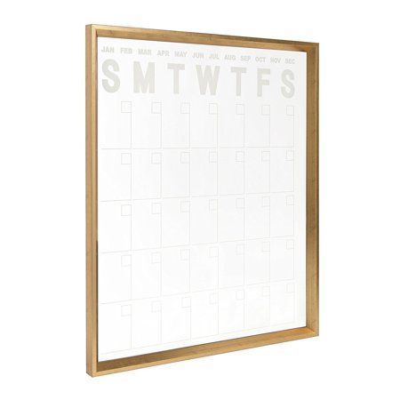 kate and laurel calder wall calendar large framed erasable month