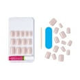 thumbnail image 5 of KISS Salon Color Short Square Press-on Nails with Glue, Beige Solid, 28 Pieces, 5 of 9