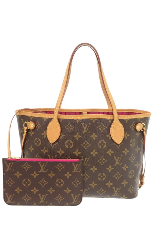 Pre-Owned Louis Vuitton Neverfull PM Handbag with Pouch, Monogram Pivoine M41245 Tote Bag LV...