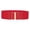 Red, variant on IQOGKRN Women Wide Elastic Stretch Waist Belt Smooth Faux Leather Patch Double Bar Gold Interlock Buckle Decorative Waistband Beige One Size