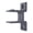 Black, variant on Multipurpose Manual Awning Peplacement Parts Sturdy Aluminum Alloy Materials Wall Mounts for Outdoor Sunshades