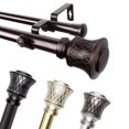 thumbnail image 4 of Domovina Merlin 1" Double Curtain Rod-Color:Bronze,Size:28-48", 4 of 5