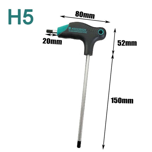 Clé à Clé Hexagonale de Type T 1pc H2.5-H8 Outil à Main de Réparation de Tournevis