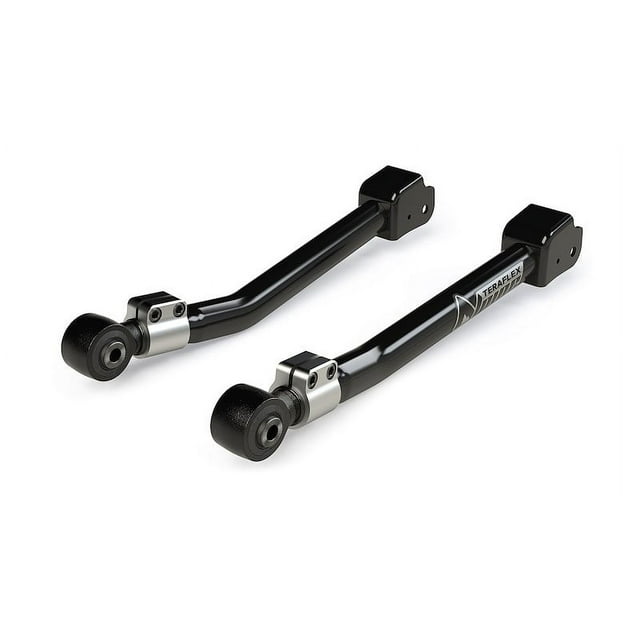 Teraflex Control Arm 1416520 Alpine Flexarm; Tubular; Adjustable; Black; Steel; With Rubber Bushings; Set Of 2