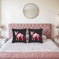thumbnail image 2 of Set of 2 18x18in Throw Pillow Covers - Minimalistic Pink Camel Design for Couch Bed or Car - Stylish and Artistic Accent Decor, 2 of 8