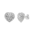 thumbnail image 2 of Beyond Brilliance Sterling Silver 0.10 Carat Diamond Push Back Stud Earrings for Women, 2 of 3