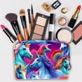 thumbnail image 3 of Robot Unicorn Attack Waterproof PVC Cosmetic Makeup Bag Organizer Travel Toiletry Men's Travel Bag Organizer for Ladies and Girls, 3 of 6