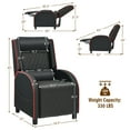 thumbnail image 3 of Giantex Massage Gaming Recliner Chair, PU Ergonomic Single Sofa w/Headrest, Lumbar Support, Racing Style, Reclining Home Theater Seating, Red, 3 of 8