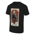 thumbnail image 2 of Men's Ripple Junction Black Bray Wyatt The Fiend Halloween Tarot Card T-Shirt, 2 of 3