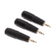 thumbnail image 1 of Auriculares Audio 3.5mm a 2.5mm Dorado Convertidor Adaptador MIC Estéreo, 1 of 8