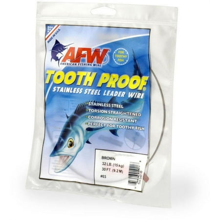 UPC: 0035926020818 | AFW S11C-0 #11 ToothProof Stainless Steel Single Strand Leader Wire