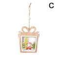 Christmas Wooden Pendant Door Decorations Christmas Tree Home Party