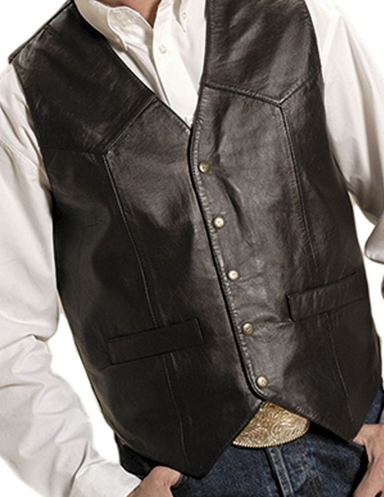 Roper Mens Big and Tall Action Leather Vest