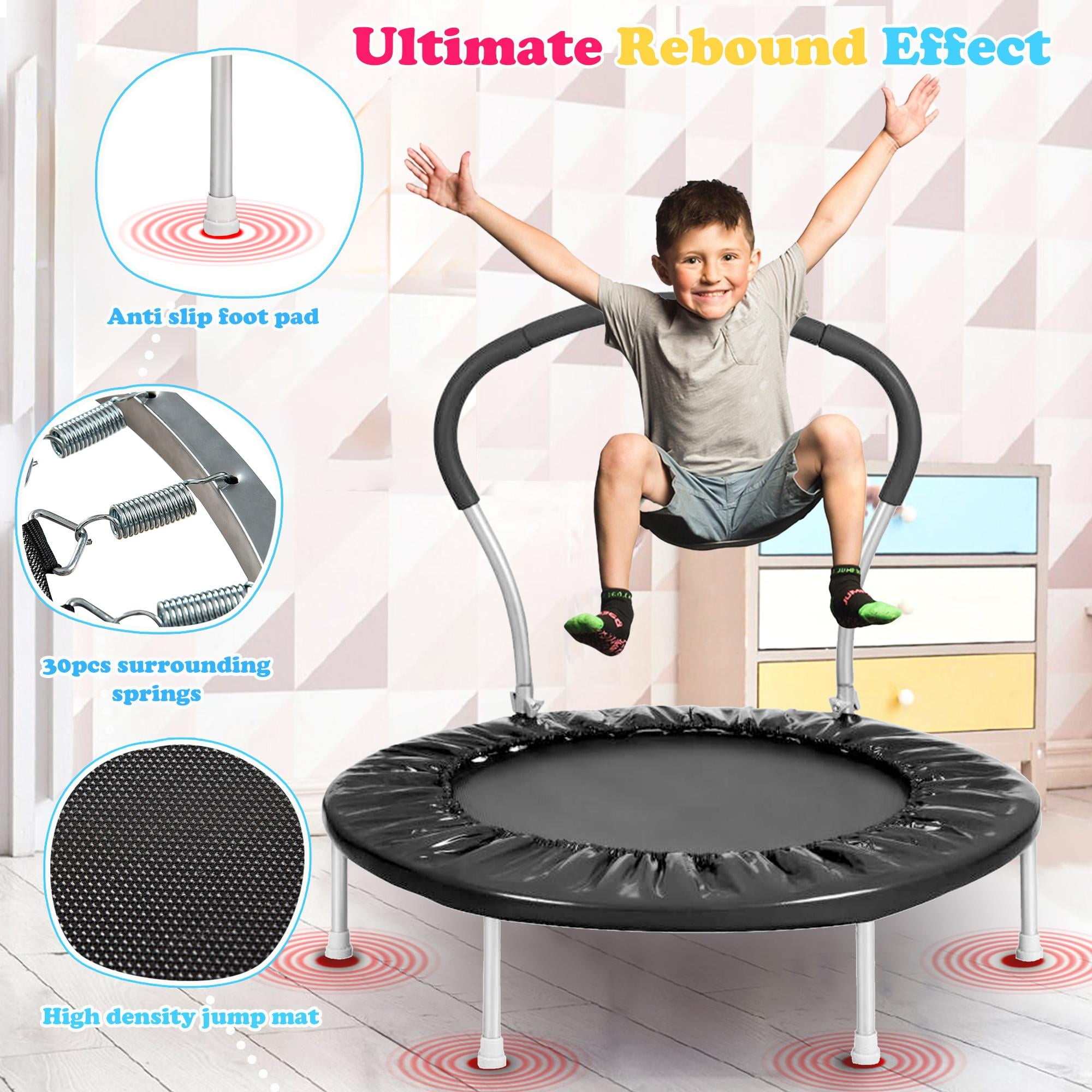 Foldable Trampoline Large Fitness Trampoline Maximus Pro Rebounder