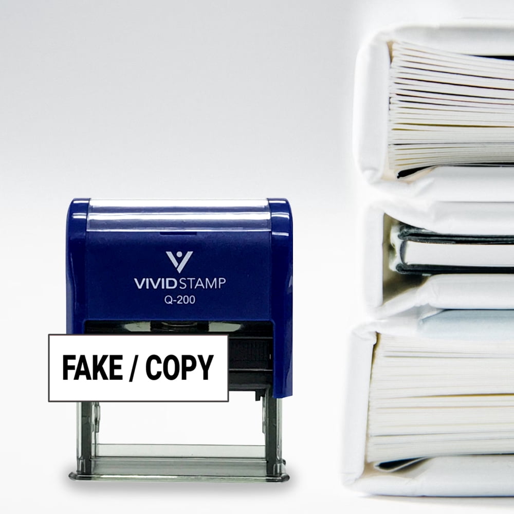 All Quality Fake/Copy Self-Inking Rubber Stamp (Black Ink) - Q-300