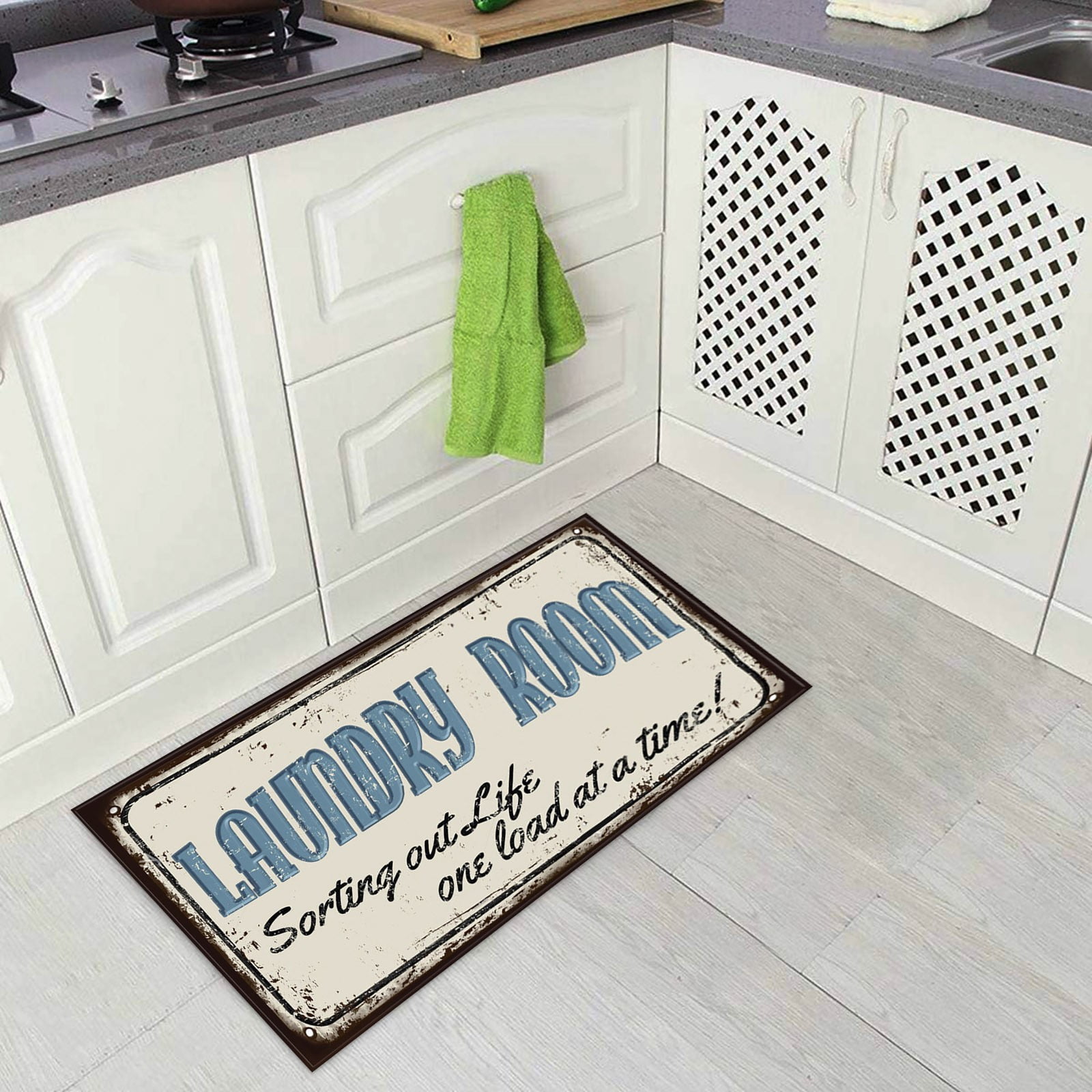 Pgeraug carpet Laundry Room Carpet AntiSlip Kitchen Floor Mats