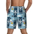 thumbnail image 4 of Uemuo Airplanes and Aviation Signs Pattern Mens Swim Trunks Quick Dry Board Shorts with Mesh Lining, Stretch Beach Shorts Quick Dry No-Chafing Board Shorts-3X-Large, 4 of 9