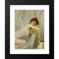 thumbnail image 2 of Vittorio Matteo Corcos 15x18 Black Modern Framed Museum Art Print Titled - Young Lady with Puppy (C1895), 2 of 5