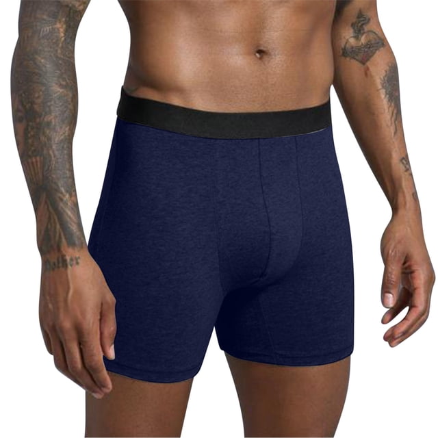 Xihbxyly Ropa Interior Masculina, Bóxers de Algodón Transpirables, Ajuste Suave y Cómodo, Diseño Elegante de Cintura Baja, Ideal para Uso Diario, Gimnasio, Deportes y Relajación, Ideal para Estilos d