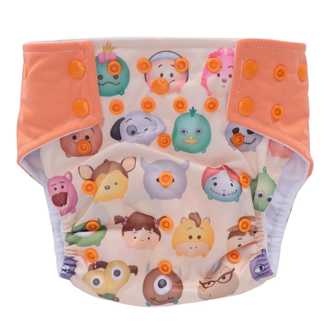 Pañal de tela infantil, pañal lavable para bebé ajustable de talla única, probado profesionalmente