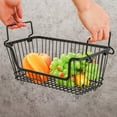thumbnail image 3 of Freezer Basket, Wire Storage Basket Space Saving Rust Proof Stackable  for Snack for Vegetable, 3 of 8