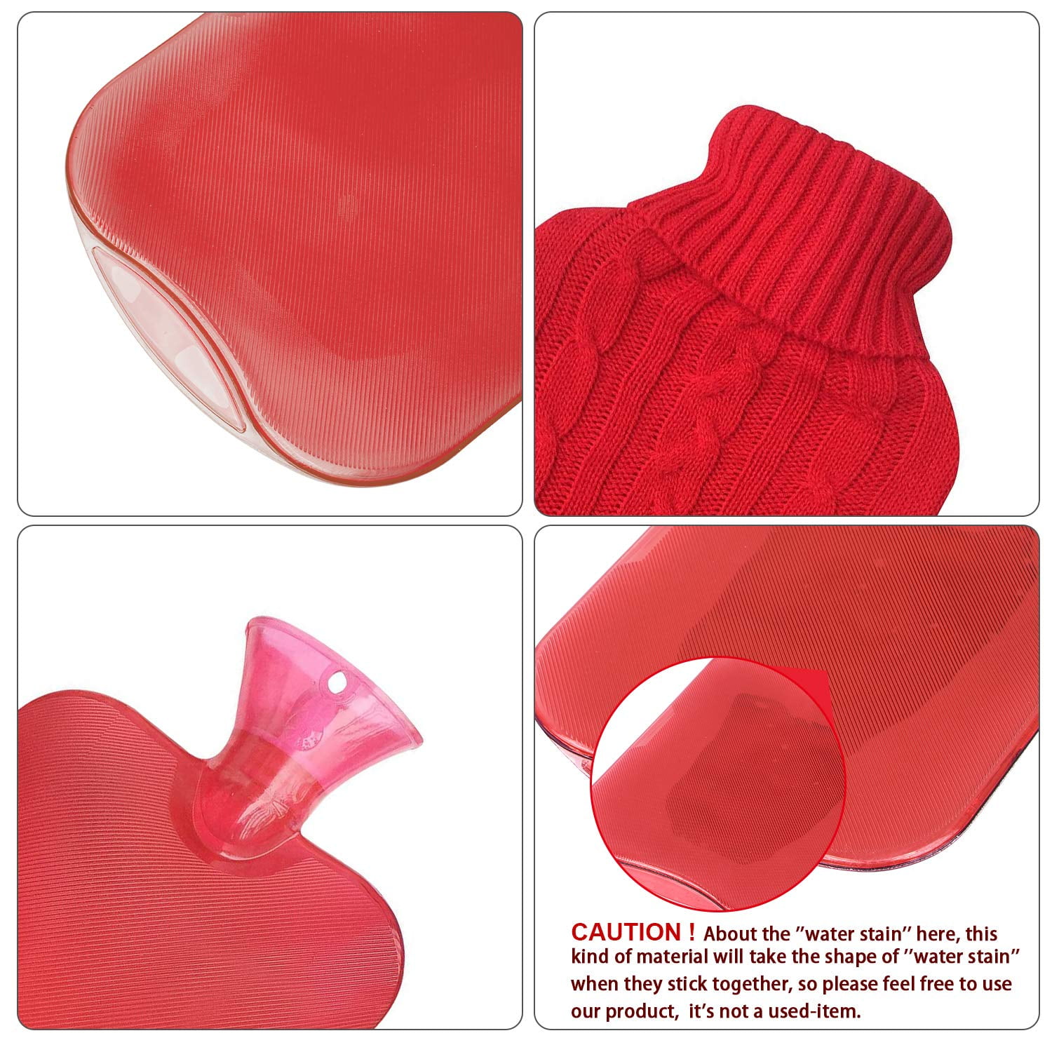 Sänger Rubber Hot Water Bottle - 2 litres (Red)