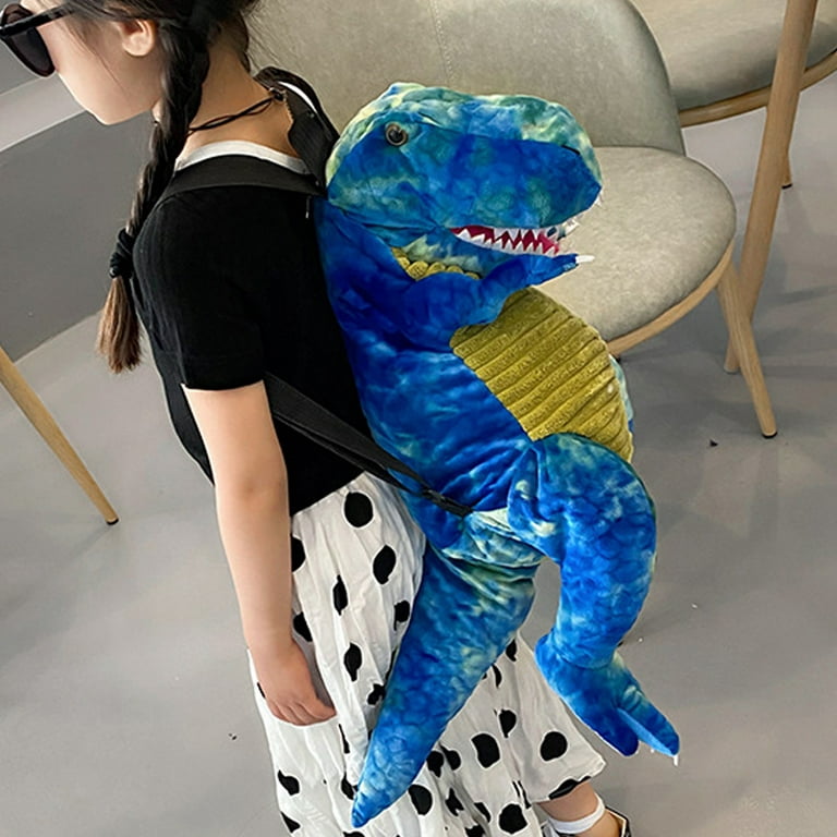 Fashion Creative 3D Dinosaur Backpack Cute Animals Cartoon Plush Backpack  Dinosaurs Bags for Children Kids Boy