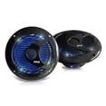 thumbnail image 1 of Altavoces marinos duales de 6,5''. Impermeables IP44 con luces LED incorporadas, 150 W y cono de polipropileno - 1 par - PLMR6LEB (Negro), 1 of 3