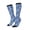 2 Black-1, variant on Women Crew Soft Moisture-wicking Socks whiet Snowflake blue background Pattern Design Cotton Socks, One Size fit All