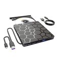 thumbnail image 1 of Lecteur DVD Externe USB 3.0 Type C 7 en 1 Interface Slim Lecteur CD Graveur Lecteur Optique pour PC Portable, 1 of 5
