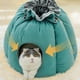 thumbnail image 5 of Cama de felpa para gatos con cordón ajustable, nido lavable, cómoda y cálida para dormir. Verde, 5 of 9