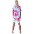 thumbnail image 3 of Scooby-Doo Women's Nightgown Cartoon Graphic Print Tie-Dye Pajama Short-Sleeve Nightdress Sleepwear Lounge, 3 of 7