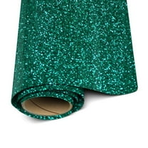Siser Glitter Heat Transfer Vinyl – Emerald HTV Iron on Vinyl – 12” x 3 Foot ( 36 inches / 1 yard )