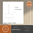 thumbnail image 6 of Burnaby 4-Light Pendant Matte Brass, 6 of 11