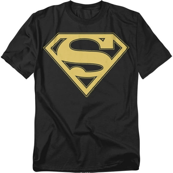 Superman T-Shirt Gold & Black Shield Unisex Graphic Tee For Men & Women