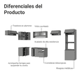 thumbnail image 4 of Cocina Integral Completa Modular Madesa Nice 465cm Gris 06, 4 of 10