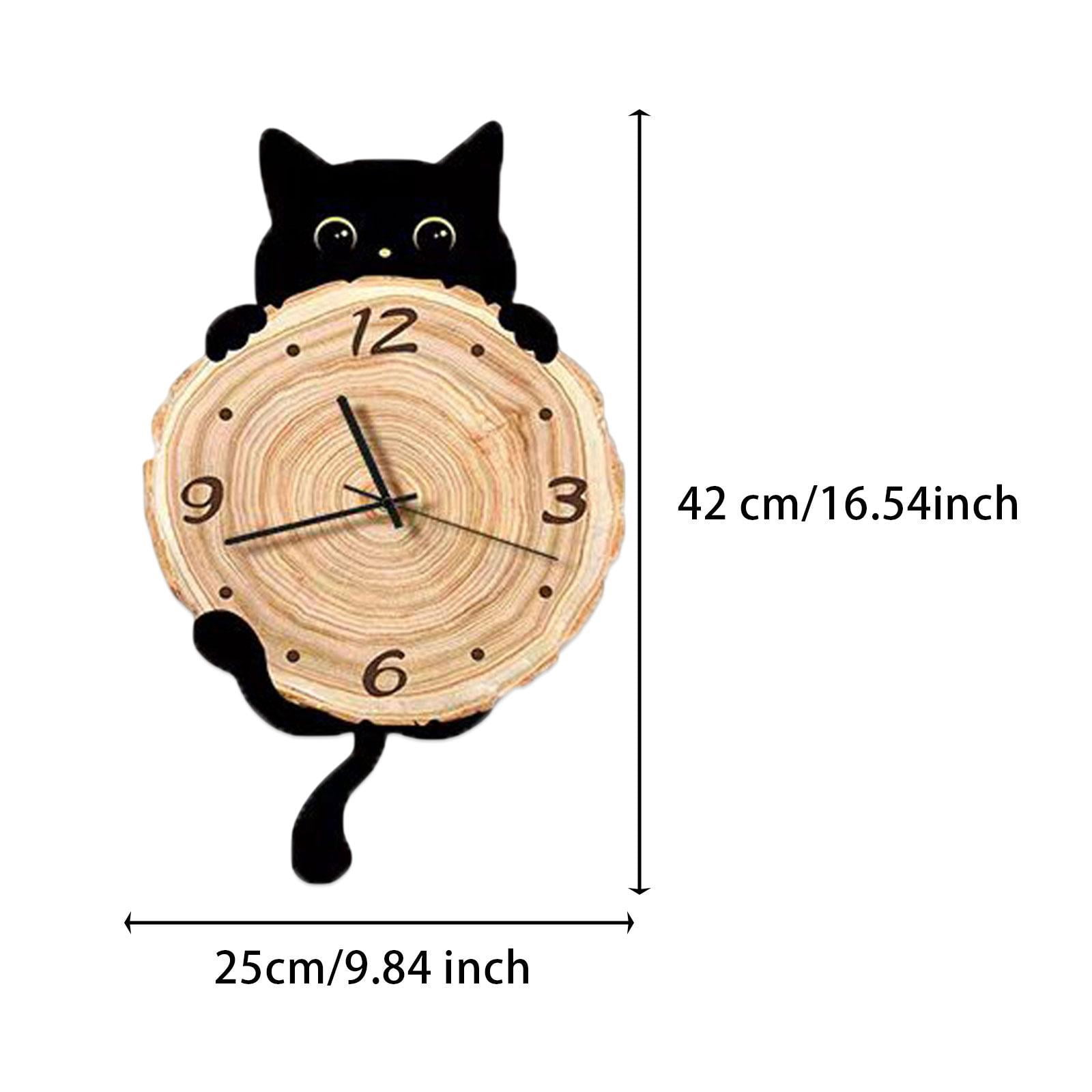 Fish Bowl Vase Desktop Aquarium Tank Wall Clock Unique Design Easy to Place in Office Living Room Bedroom for All Ages