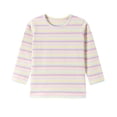 thumbnail image 2 of JOANKDMI Striped Long Sleeve Shirts for Girl 2 Classic Crewneck Pullover Tees Casual Daily Playwear Basic Tops for Kids Fall Spring Outfits Soft School Fashion T-Shirts, 2 of 6