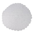thumbnail image 1 of Vintage Manual Crochet Flowers White Round Lace Tablecloth Table Cover Embossed, 1 of 9