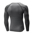 thumbnail image 2 of LANBAOSI Hauts de Compression pour Hommes Séchage Rapide Légers Couche de Base pour Homme T-Shirt à Manches Longues pour Cyclisme Ski Course Randonnée Taille Small, 2 of 4