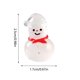 thumbnail image 2 of Adorno Navideño de Muñeco de Nieve de Resina Brillante para Escritorio | Bonita Figura con Sombrero y Bufanda Roja | Adorno Navideño Que Brilla En La Oscuridad | Decoración Duradera para Mesas Pequeñ, 2 of 2