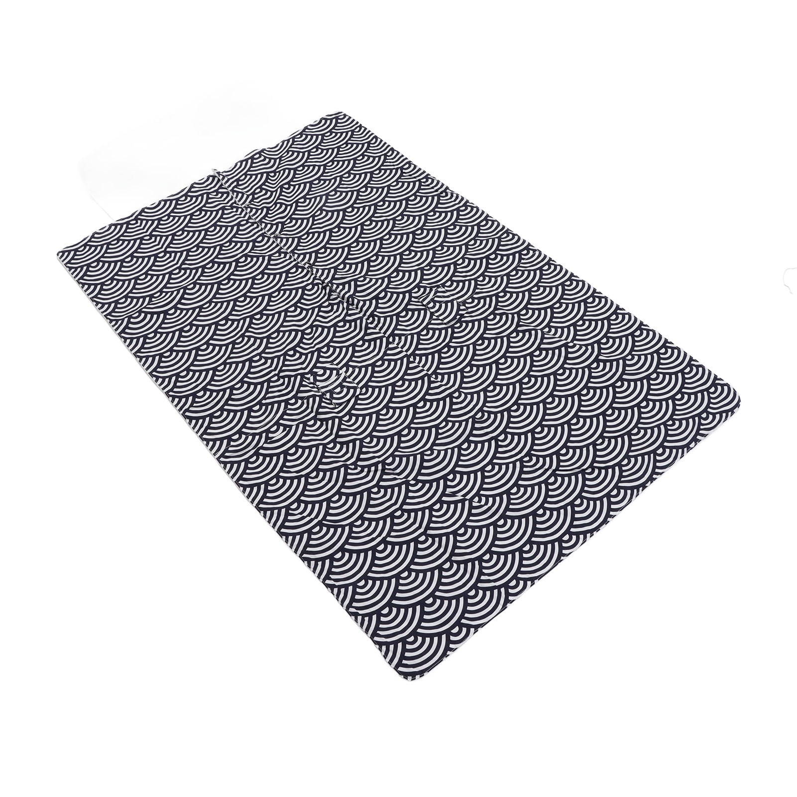NFTIGB Baby Stroller Sun Shade Multipurpose Cotton Keep Warm Windproof UV Protection Cover Black Waves (28.7x40.6 inches / 73x103 cm)