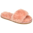 thumbnail image 1 of Journee Collection Womens Dawn Comfort Insole Slip On Slide Open Toe Slippers, 1 of 6