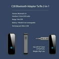 thumbnail image 4 of Adaptador Bluetooth, transmisor receptor, jack 3.5mm, audio estéreo, inalámbrico, TV, auto, audífonos, 4 of 7