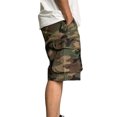 thumbnail image 4 of Mens Cargo Shorts Elastic Waist Blend with Pocket Workout Beach Hiking Shorts, 4 of 6