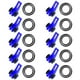 thumbnail image 1 of 10 Uds. Anzuelo Pesca para Caña Pescar Señuelos Soportes Seguridad () Azul, 1 of 9