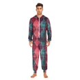 thumbnail image 3 of FORMRS Onesies Pajama for Adults Unisex Hoodie Winter Jumpsuit One Piece Sleepwear, Sizes S-2XL, Vibrant Green Tartan Pattern, 3 of 7