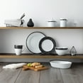 thumbnail image 3 of Noritake Black Rill Set of 4 Pasta Bowls, 3 of 5