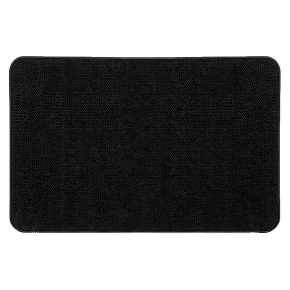 Ultra Thin Bath Mat 17x27 Inch, Non Rubber Bathroom Rugs Quick Dry, Absorbent Machine Washable Bath Mat for Shower Outside Sink, Low Profile Home Decor for Under Door
